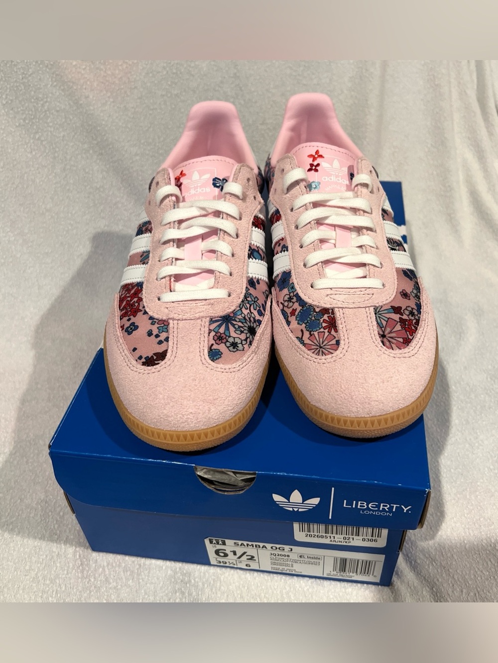 Adidas Samba OG J Liberty London Pink Floral (JQ2008) GS Youth 6.5/Women’s 8.5 - Picture 2 of 10
